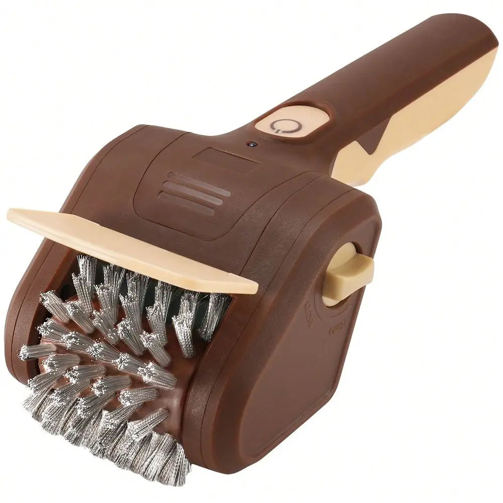 Electric BBQ Grill Brush Rechargeable Cordless Indoor Outdoor Grilling