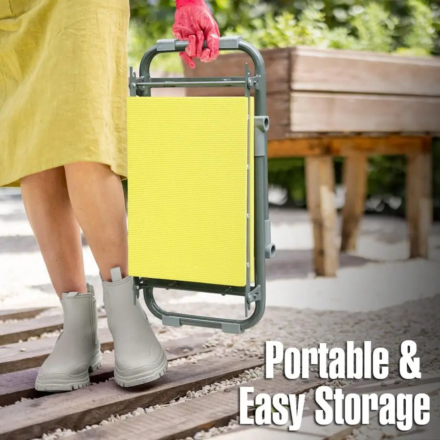 Garden Kneeler And Seat Heavy Duty 2 In 1 Foldable Padded