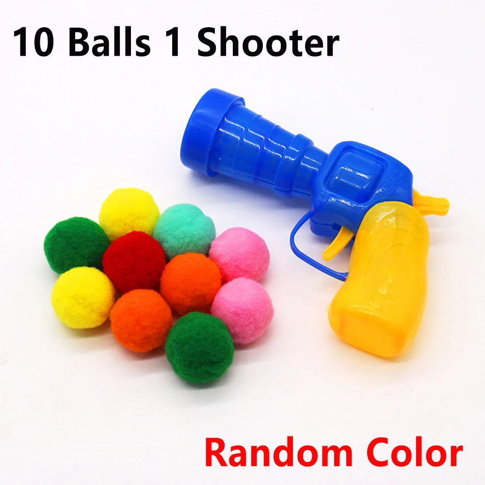 Cat Plush Ball Launcher Toy For Interactive Pet Play