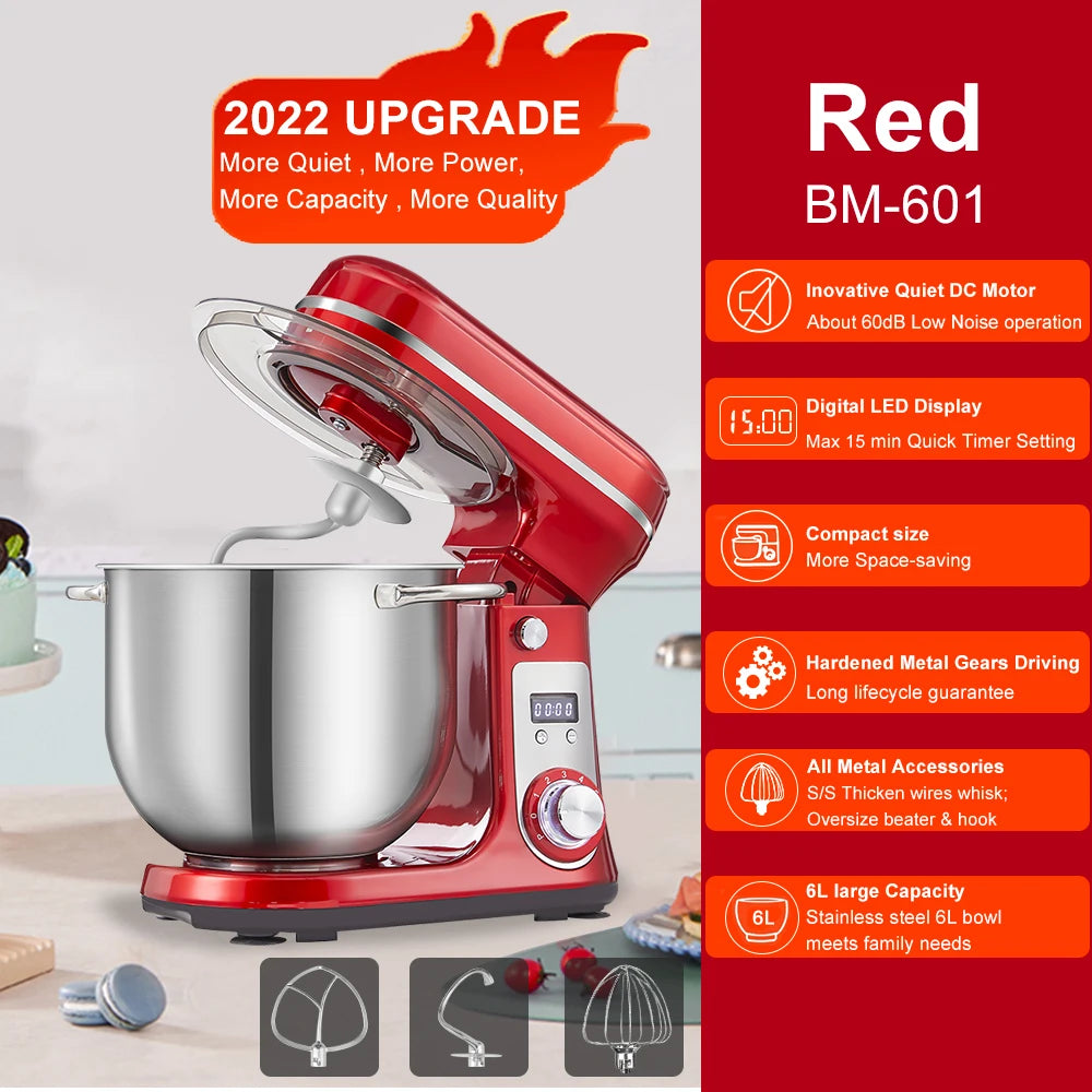 Biolomix Kitchen Stand Mixer And Blender 6 Speed 1200W