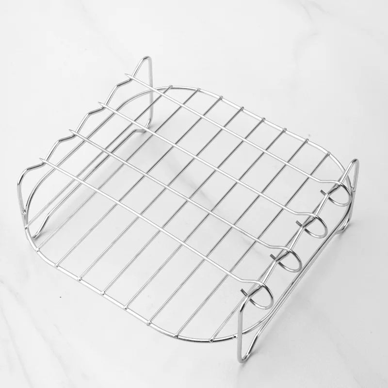 Outdoor Grill Set With Skewers Stainless Steel Barbecue Tools