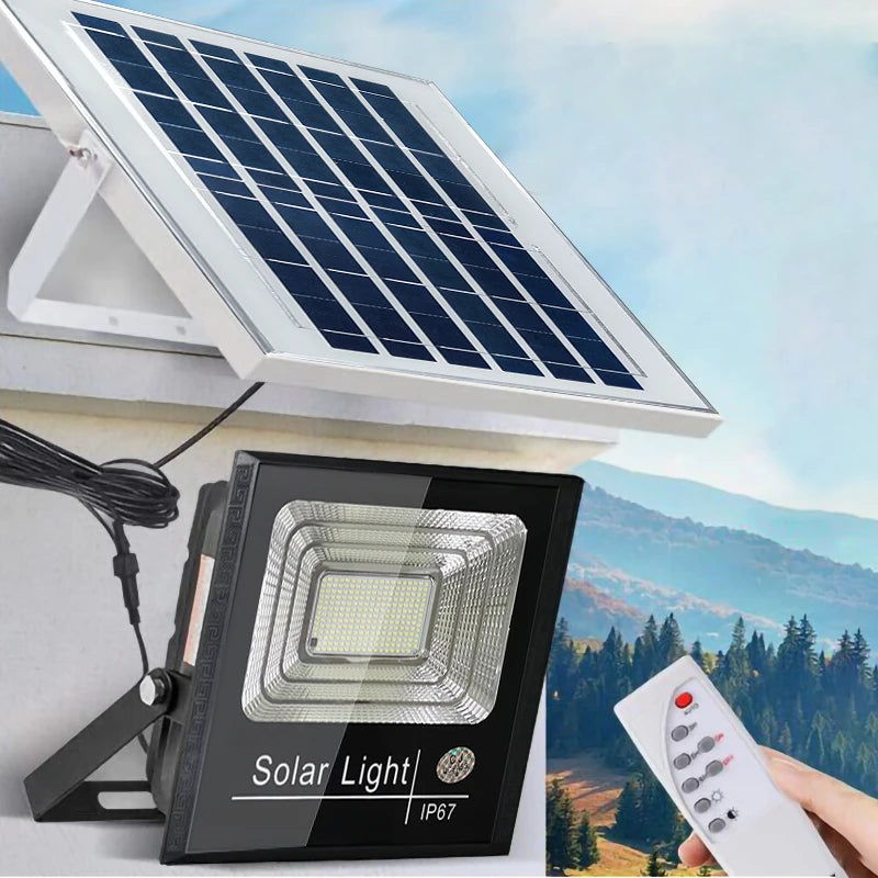 Solar Flood Lights Outdoor 2 Pack Waterproof Dusk To Dawn Auto On Off