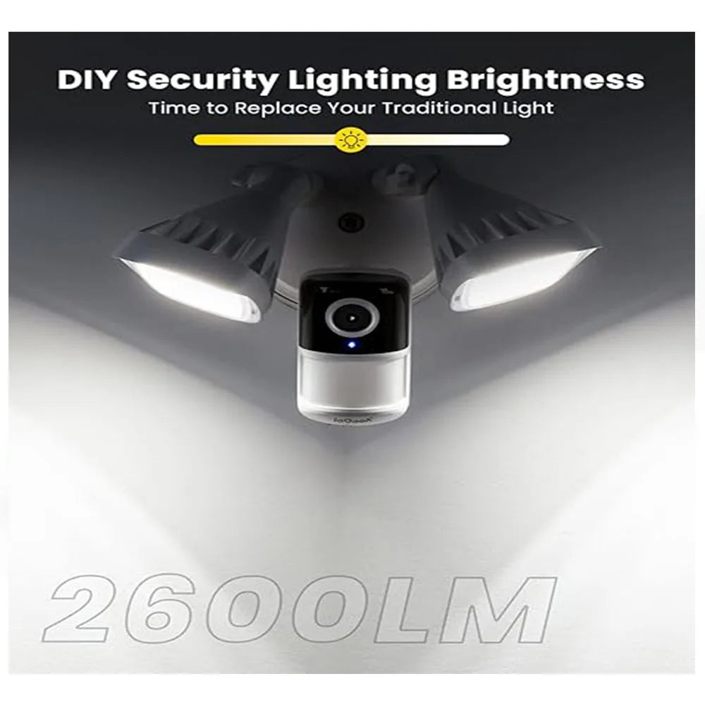 IEGEEK 2K Wired Floodlight Outdoor Security Camera With Motion Sensor