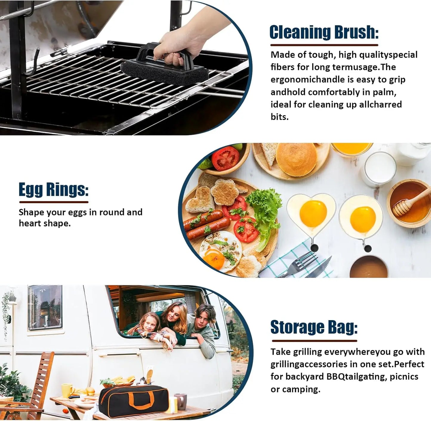 Griddle Accessories Kit 18-Piece Spatula Set for Flat Top Grills