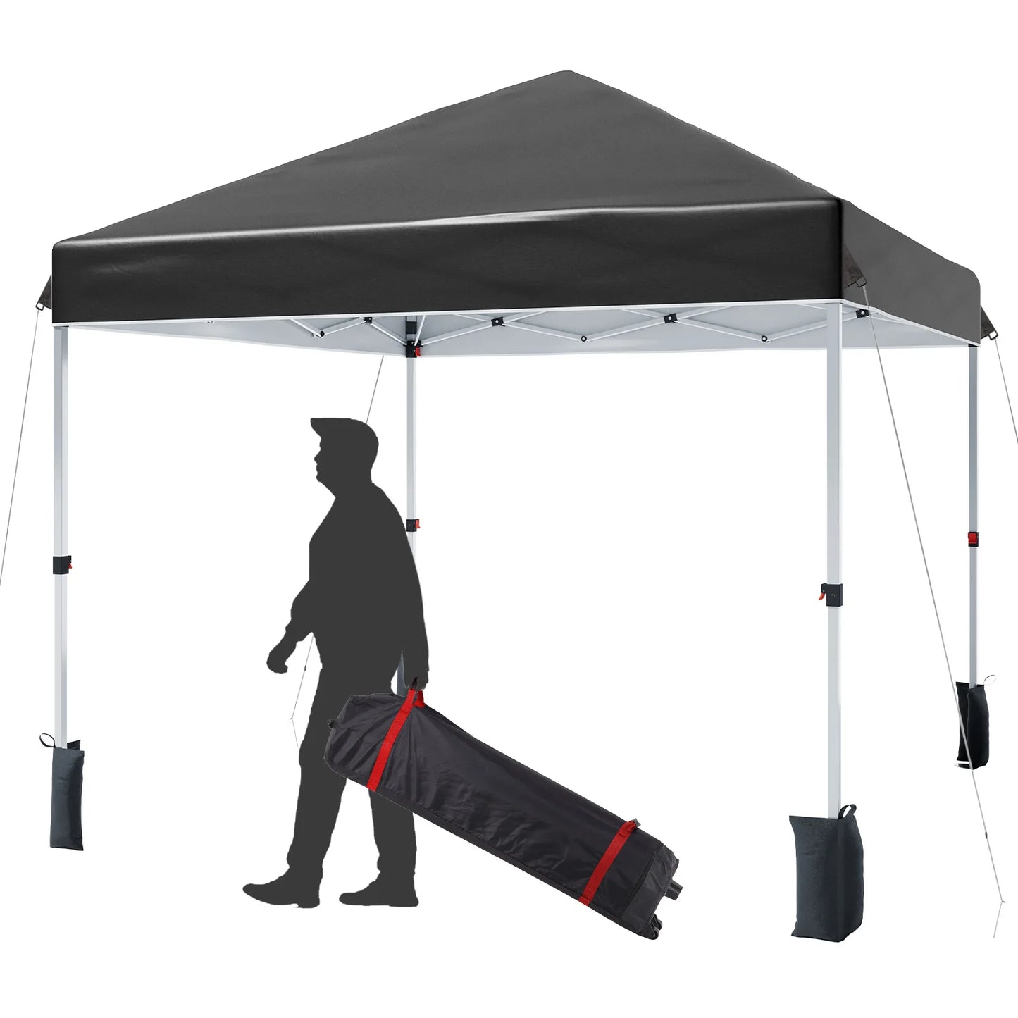 HiMISS Center Locking Canopy Tent Portable Outdoor Shelter