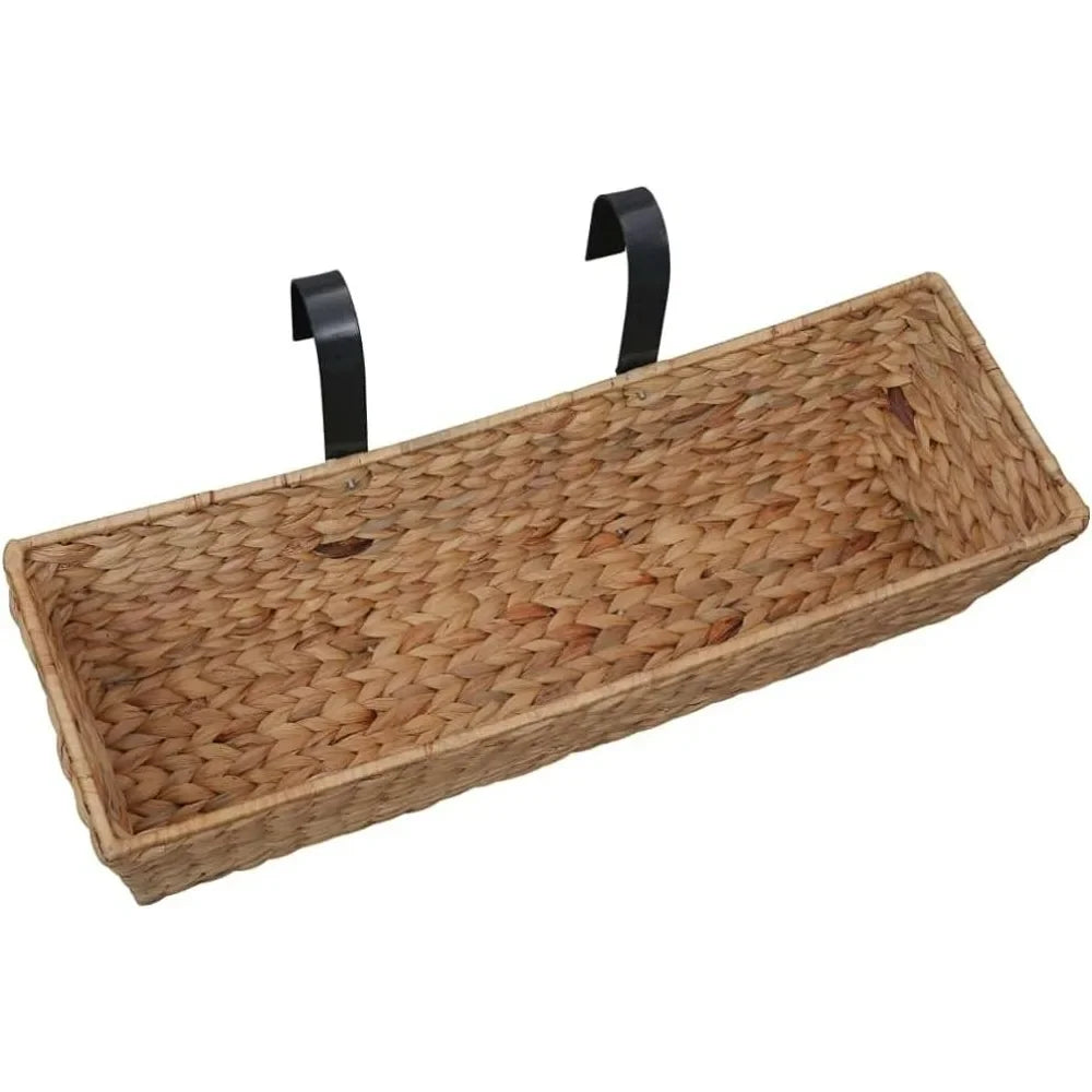 Set Of 2 Hanging Planters For Porch Railing Indoor Outdoor