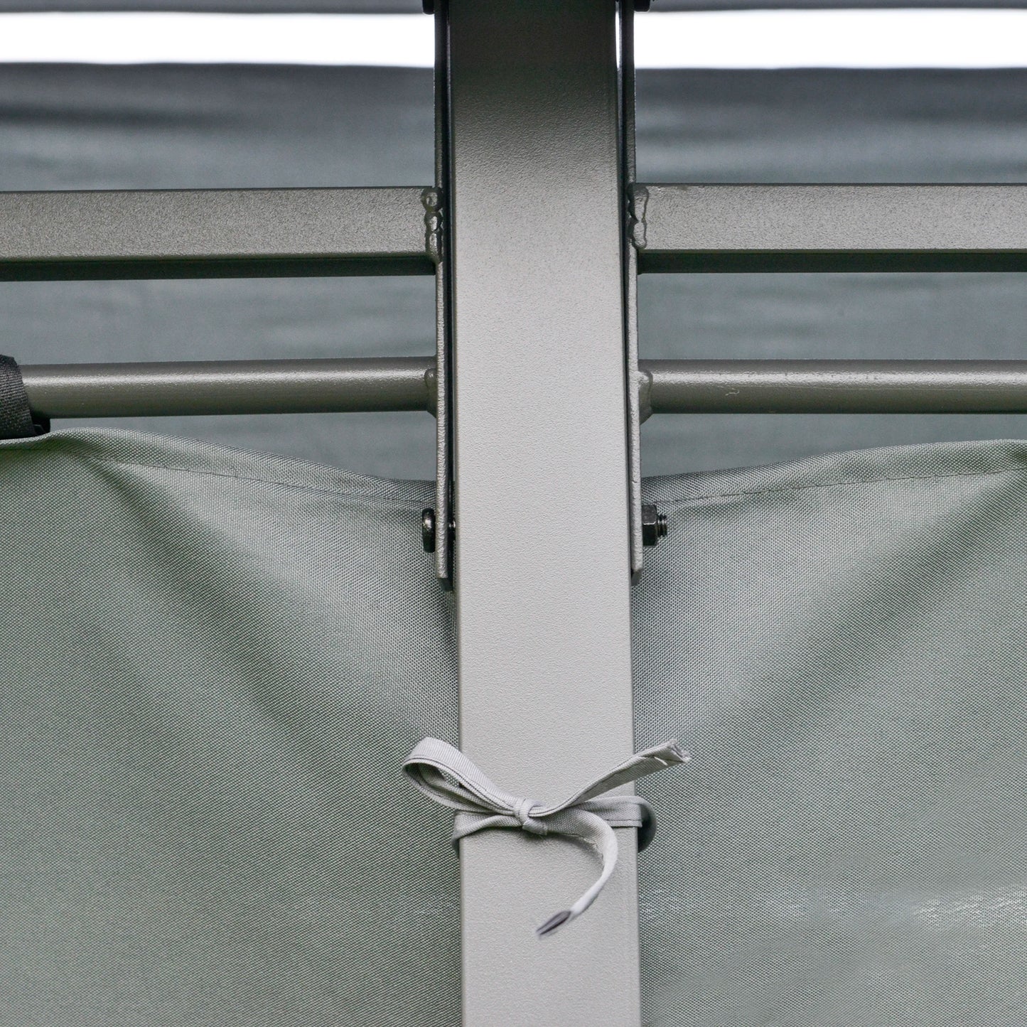 Outsunny Two Tier Ventilated Canopy Gazebo Shelter Outdoor