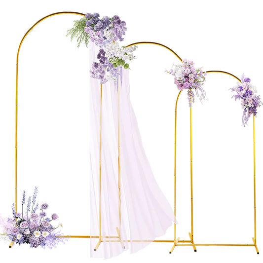 Metal Arch Kits Adjustable Portable Backdrop Stand for Parties