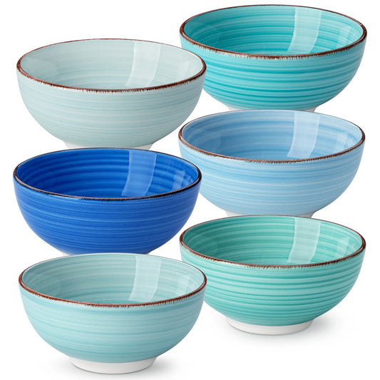 MALACASA Bonita Porcelain Serving Bowl Set Vintage Handpainted