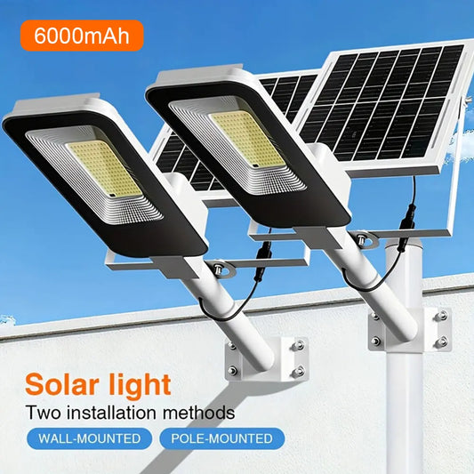 Outdoor Waterproof Solar Street Lamps 6000mAh Dusk to Dawn