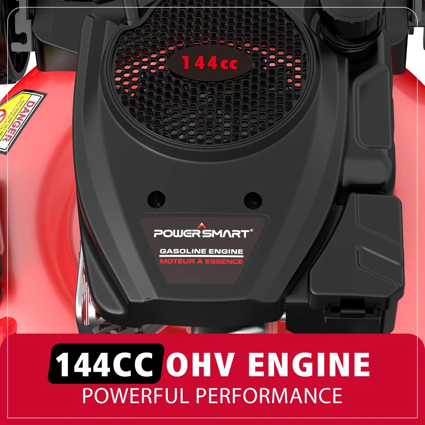 PowerSmart 144cc Gas Lawn Mower With 2 In 1 Mulching Discharge