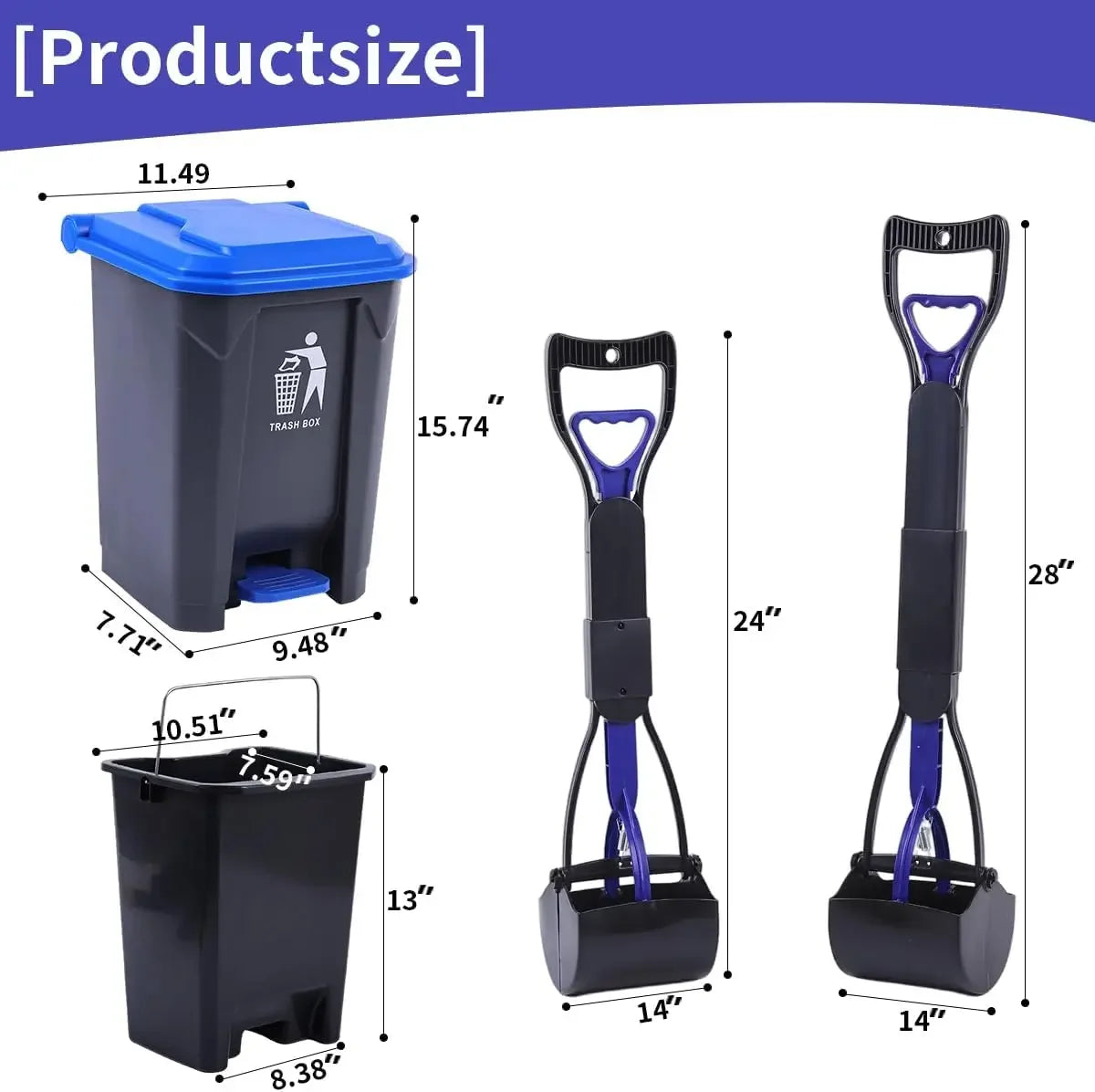 Pooper Scooper Duo Pack With Durable Handles And Quality