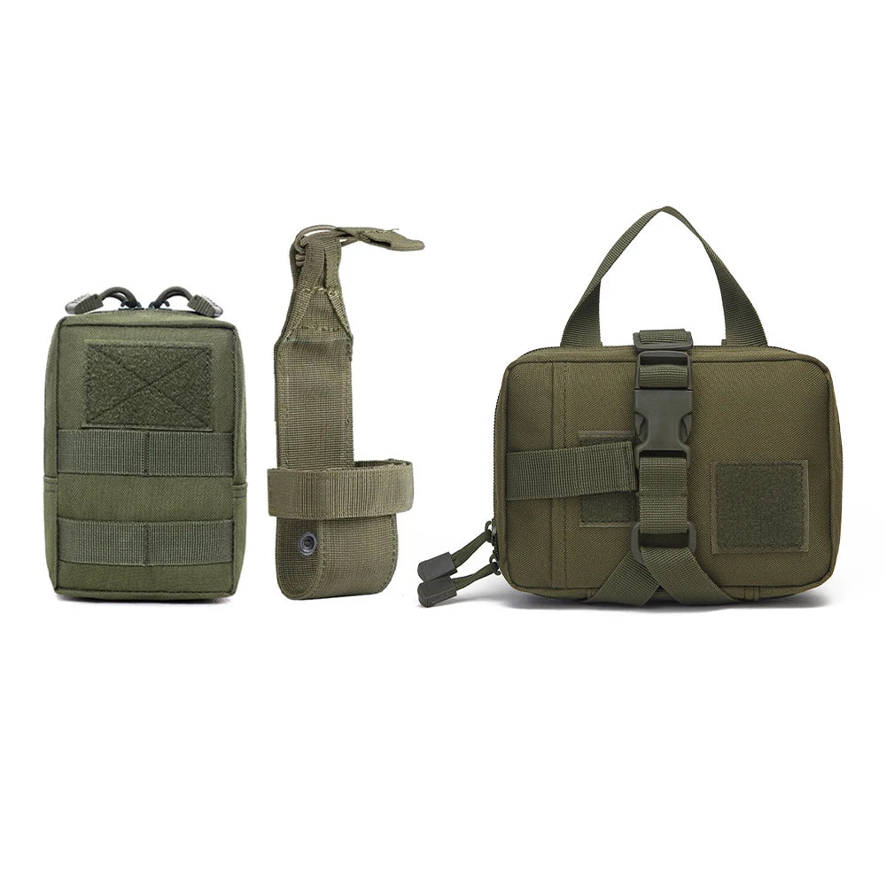 Petravel Dog Tactical Bags Set Molle Pouches Belt Harness