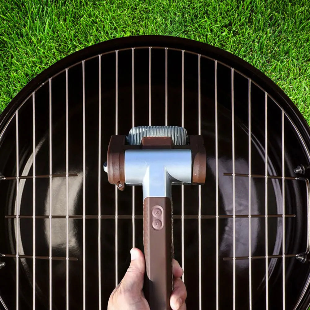 Alloet Wireless Electric Grill Cleaner With Replaceable Brush Heads