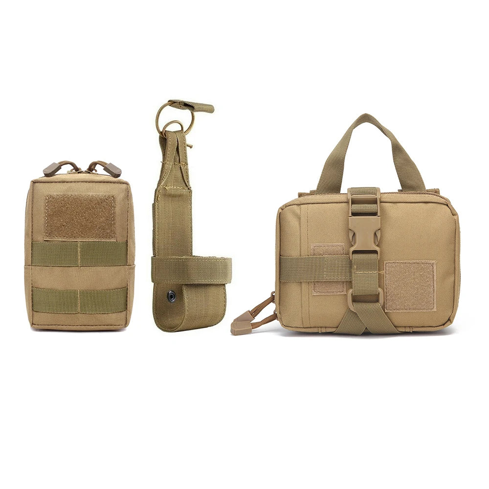 Petravel Dog Tactical Bags Set Molle Pouches Belt Harness