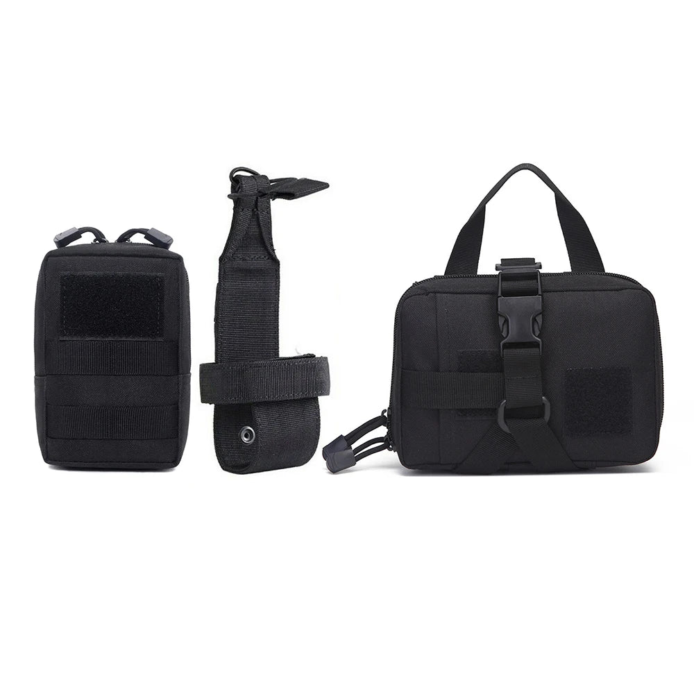 Petravel Dog Tactical Bags Set Molle Pouches Belt Harness