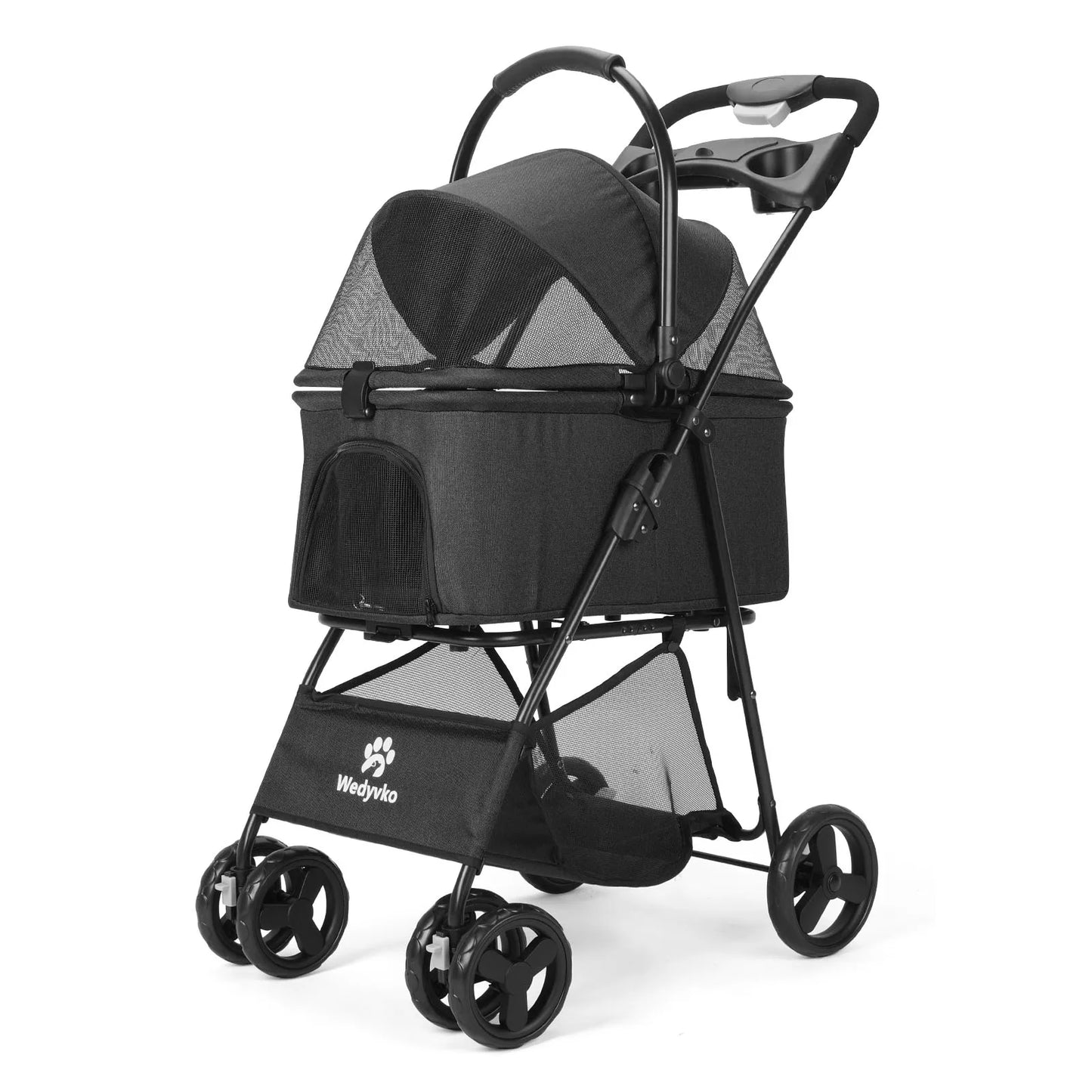 3 In 1 Pet Stroller With Removable Carrier For Pets