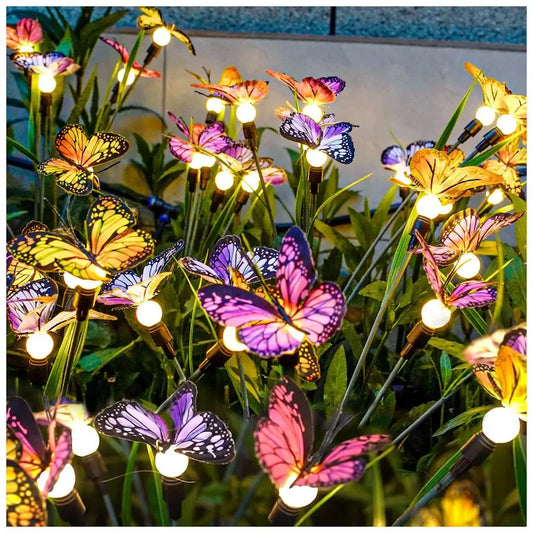 Solar Swaying Butterfly Garden Lights For Outdoor Yard