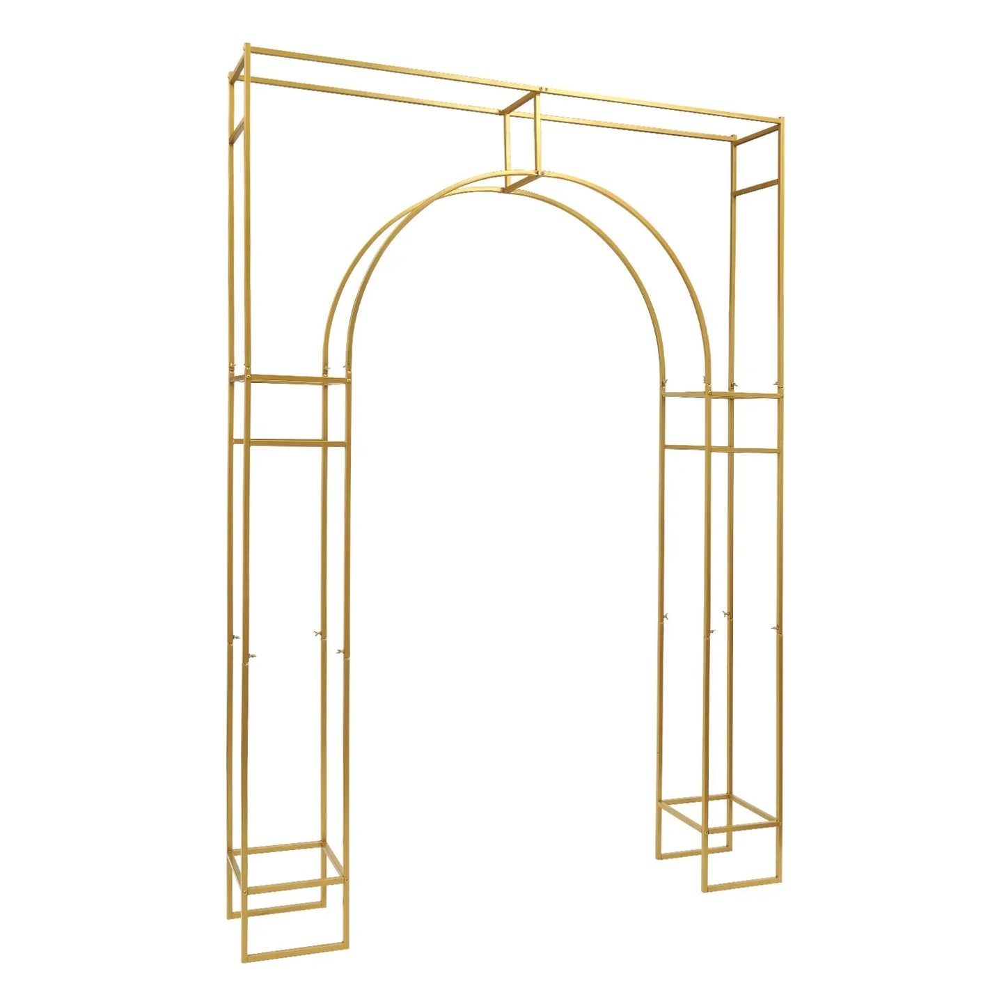 Gold Wedding Arches Ceremony Metal Balloon Arch Stand Garden Arbor