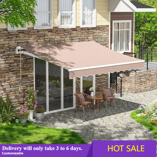 Patio Retractable Awning Sun Shade Shelter Outdoor Spaces