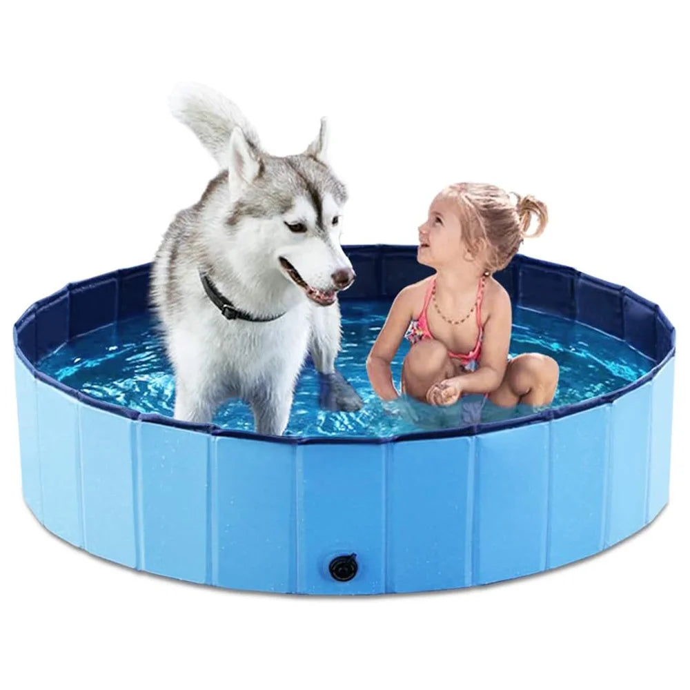 Foldable Dog Pool Portable Bath Tub For Large Dogs Durable