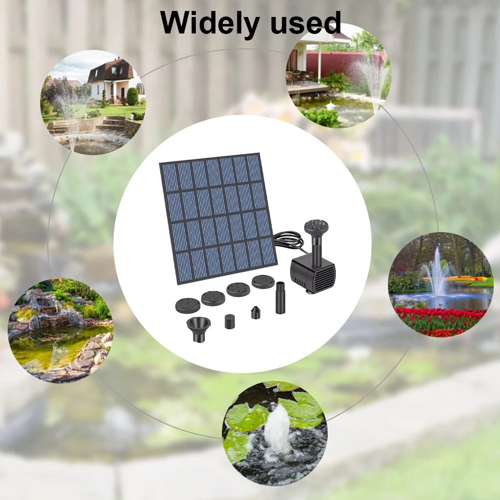 Alloet Solar Fountain Pump Kit for Ponds and Bird Baths