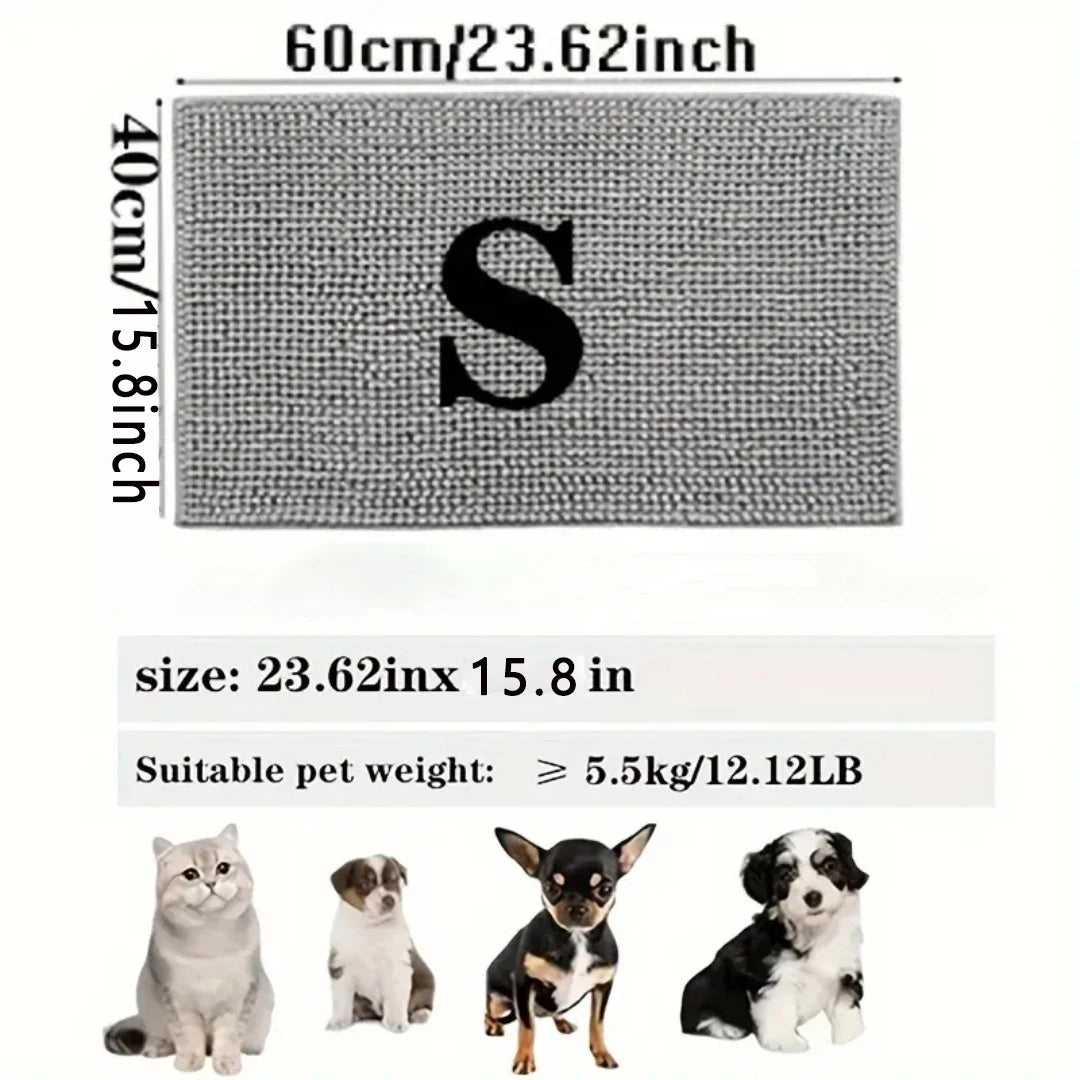 Dog Door Mat Mud Catcher Absorbent Non Slip Indoor Rug