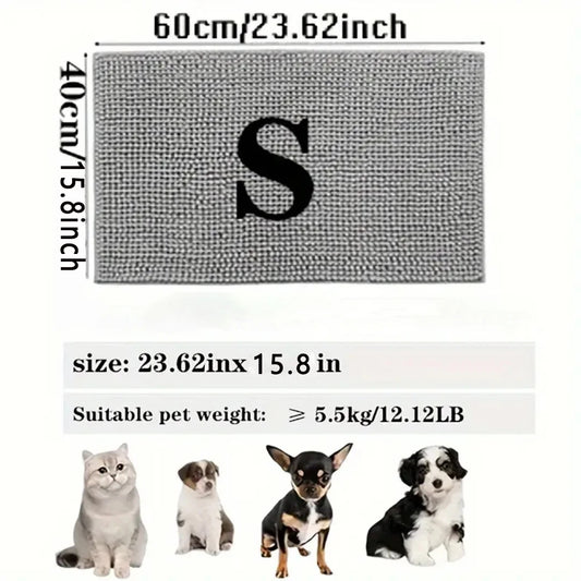 Dog Door Mat Mud Catcher Absorbent Non Slip Indoor Rug