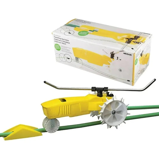 Nelson Rain Train Outdoor Lawn Sprinkler With Auto Shut Off