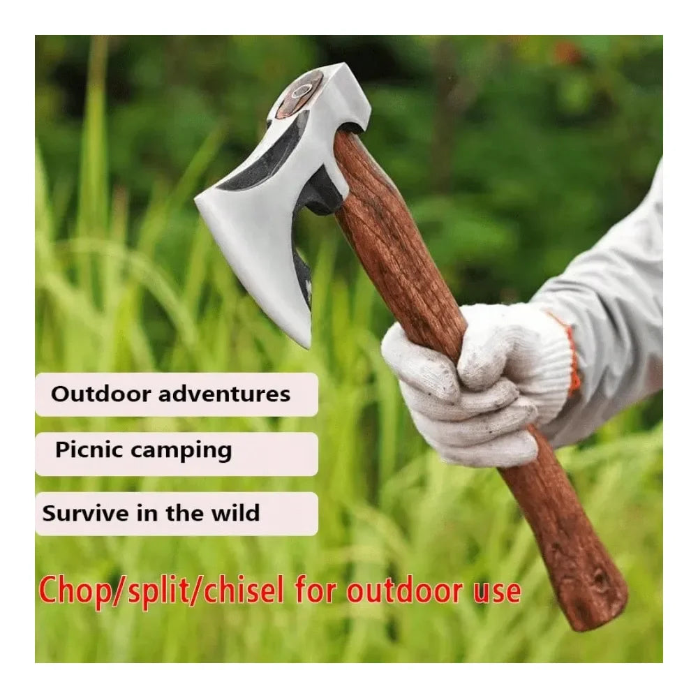 Multifunctional Gardening Axe With Forged Steel Head