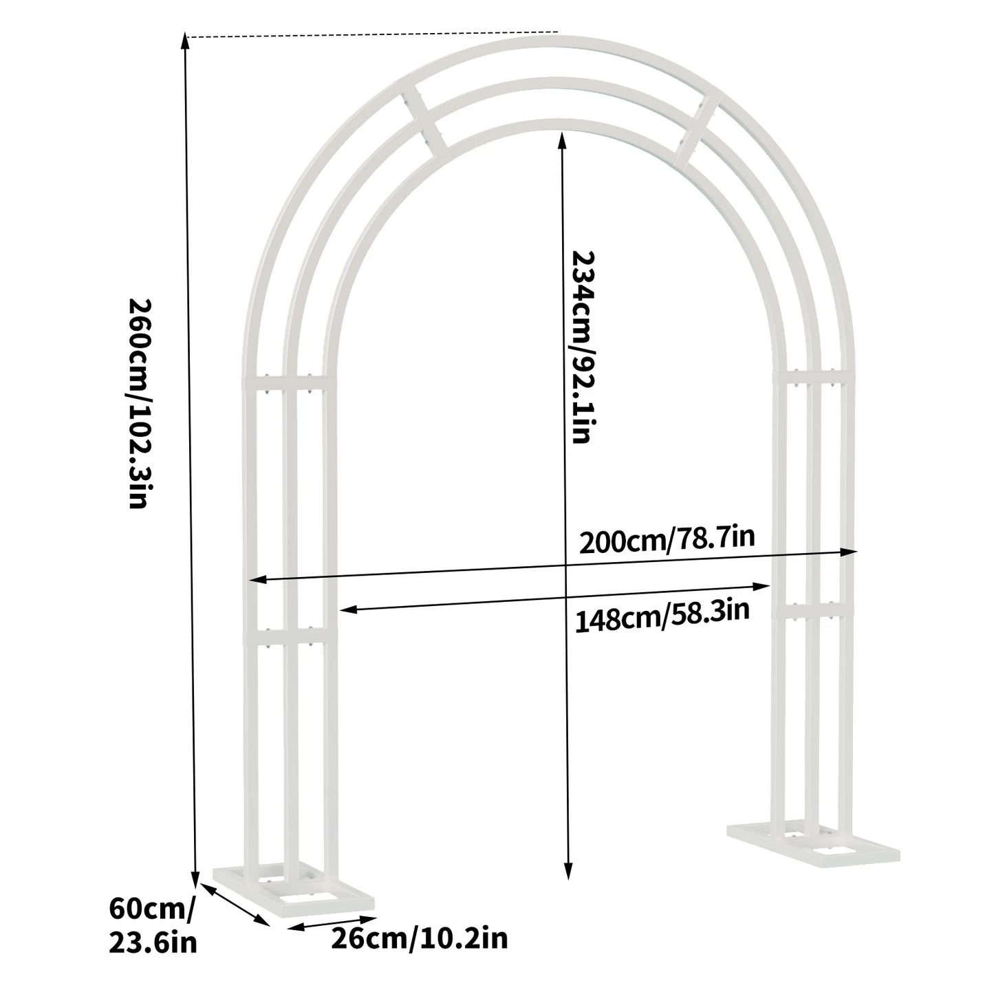 Metal Wedding Balloon Arch Backdrop Stand For Weddings