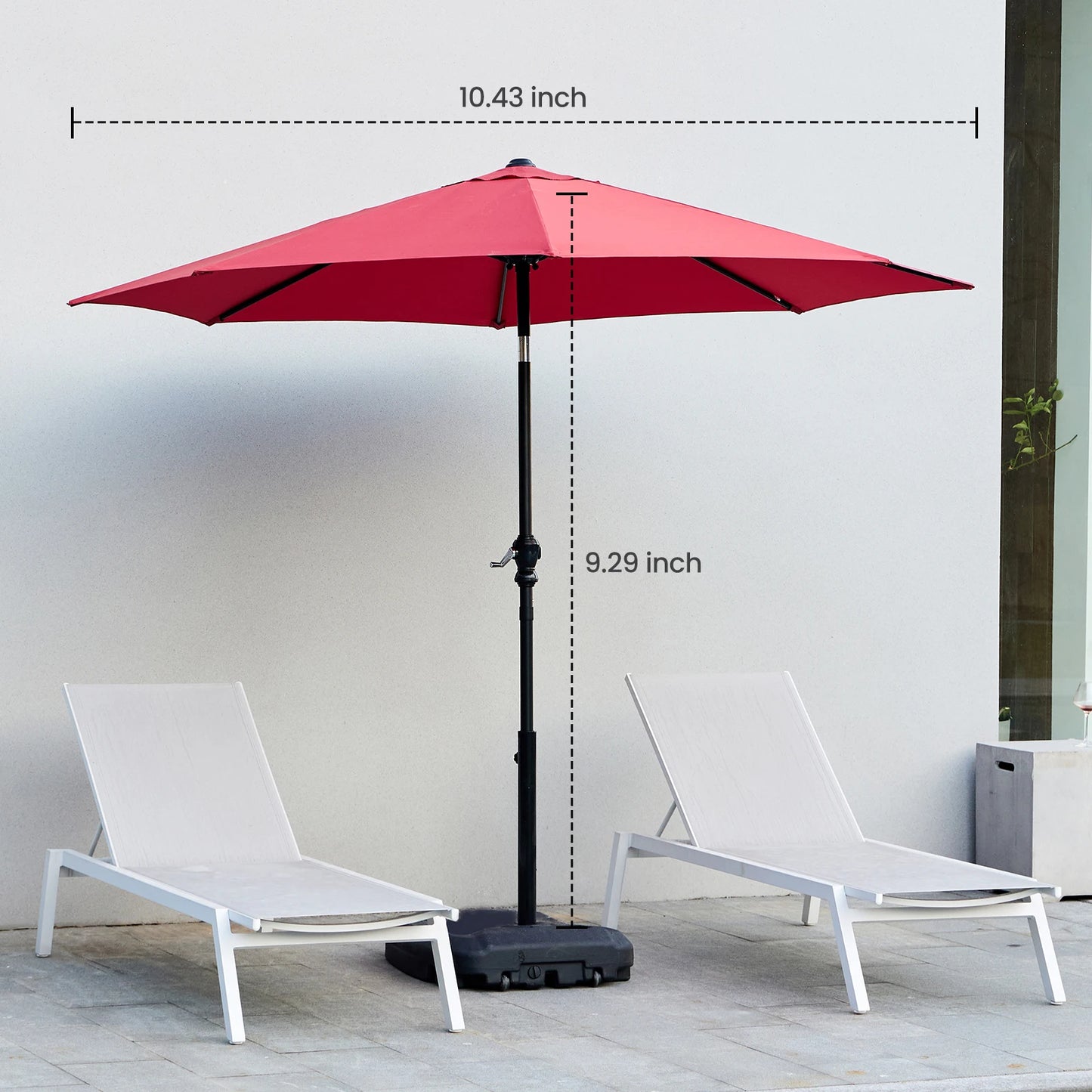 JHK Outdoor Patio Sunshade UV Protection Waterproof Umbrella For Backyard