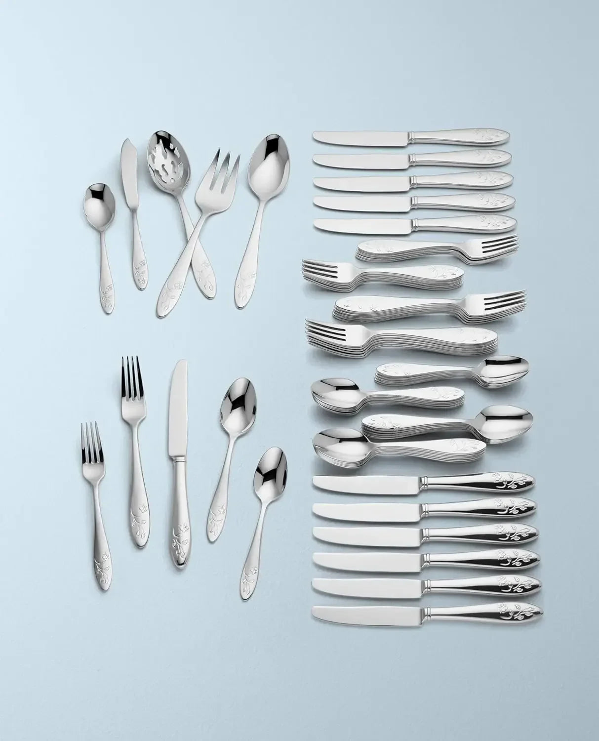 Butterfly Meadow 65 Piece Flatware Set 18 10 Stainless Steel