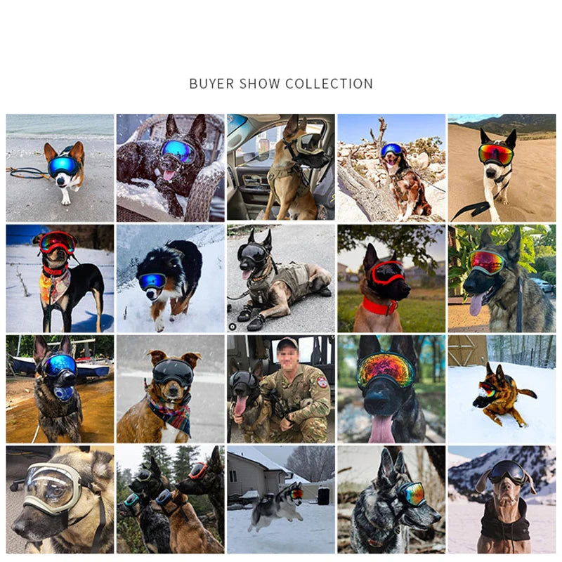 PETRAVEL Dog Goggles Anti UV Sunglasses For Travel Windproof Eyewear