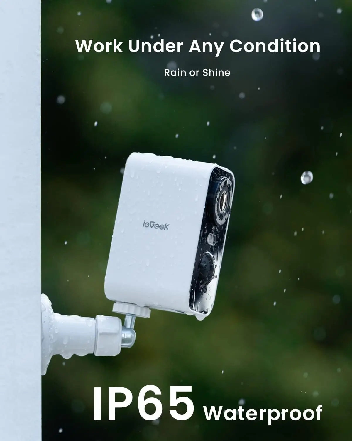 IEGEEK 2K Wireless Outdoor Security Camera With Battery And WiFi