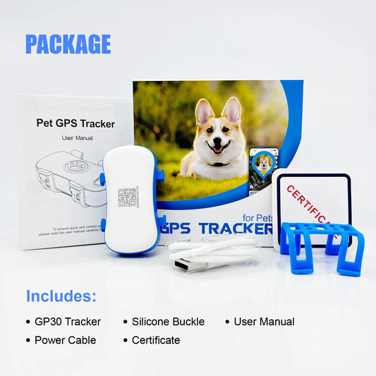 WANWAYTECH GPS Pet Tracker With IoT SIM WiFi Anti-Lost Locator