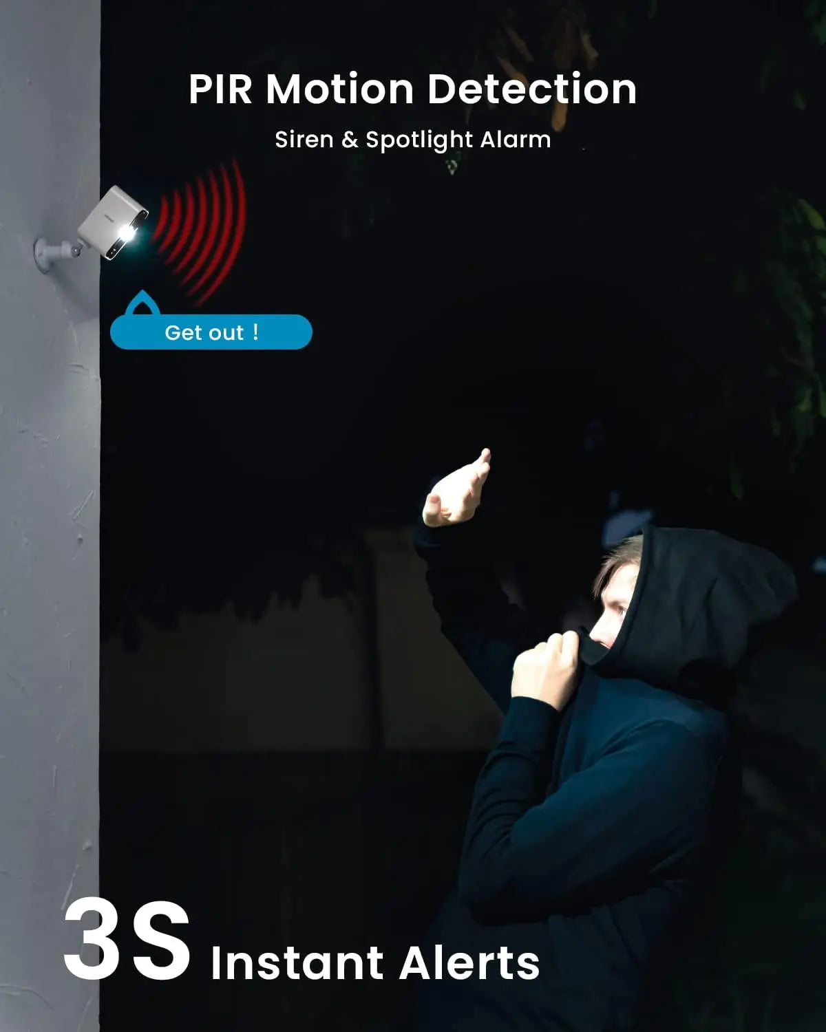 IEGEEK 2K Wireless Outdoor Security Camera With Battery And WiFi