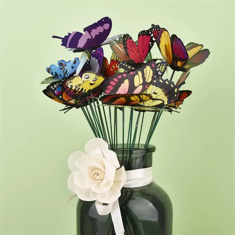 Butterfly Garden Stakes Decor For Outdoor Yard And Planters