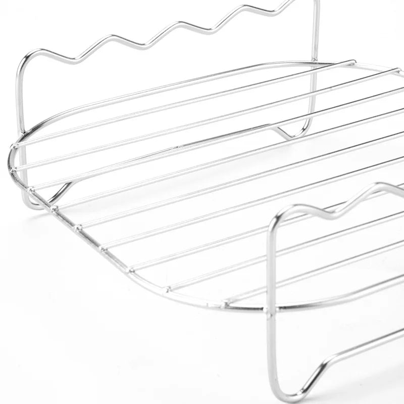 Outdoor Grill Set With Skewers Stainless Steel Barbecue Tools