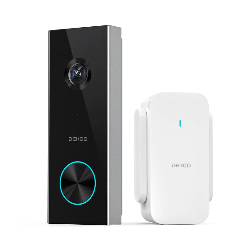 Dekco 3MP WiFi Doorbell Battery Wireless Intercom AI Detection Alexa