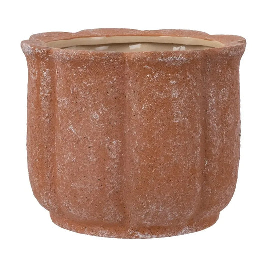 Terracotta Ceramic Flower Planter Pot With Drainage Hole And Plug
