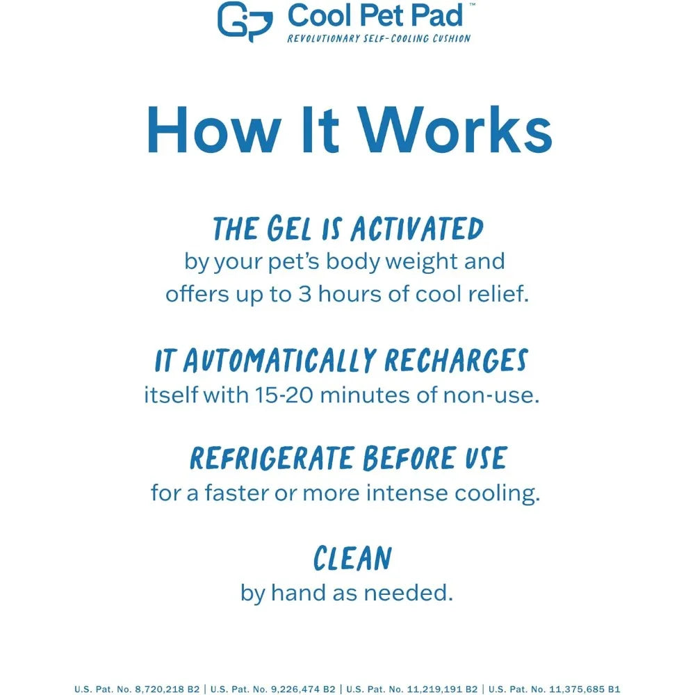 Self Cooling Pet Pad For Dogs And Cats No Water Or Electricity Needed