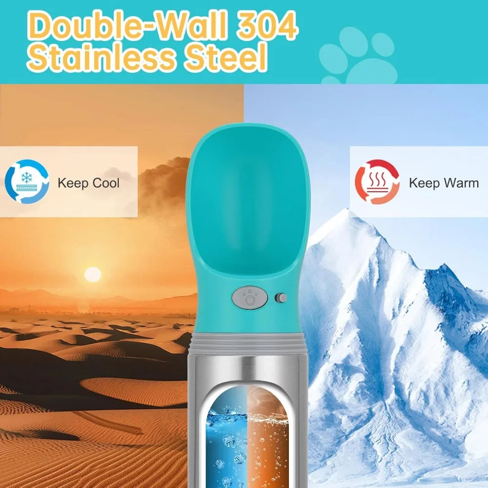 Portable Dog Water Bottle Travel Dispenser For Walking And Hiking