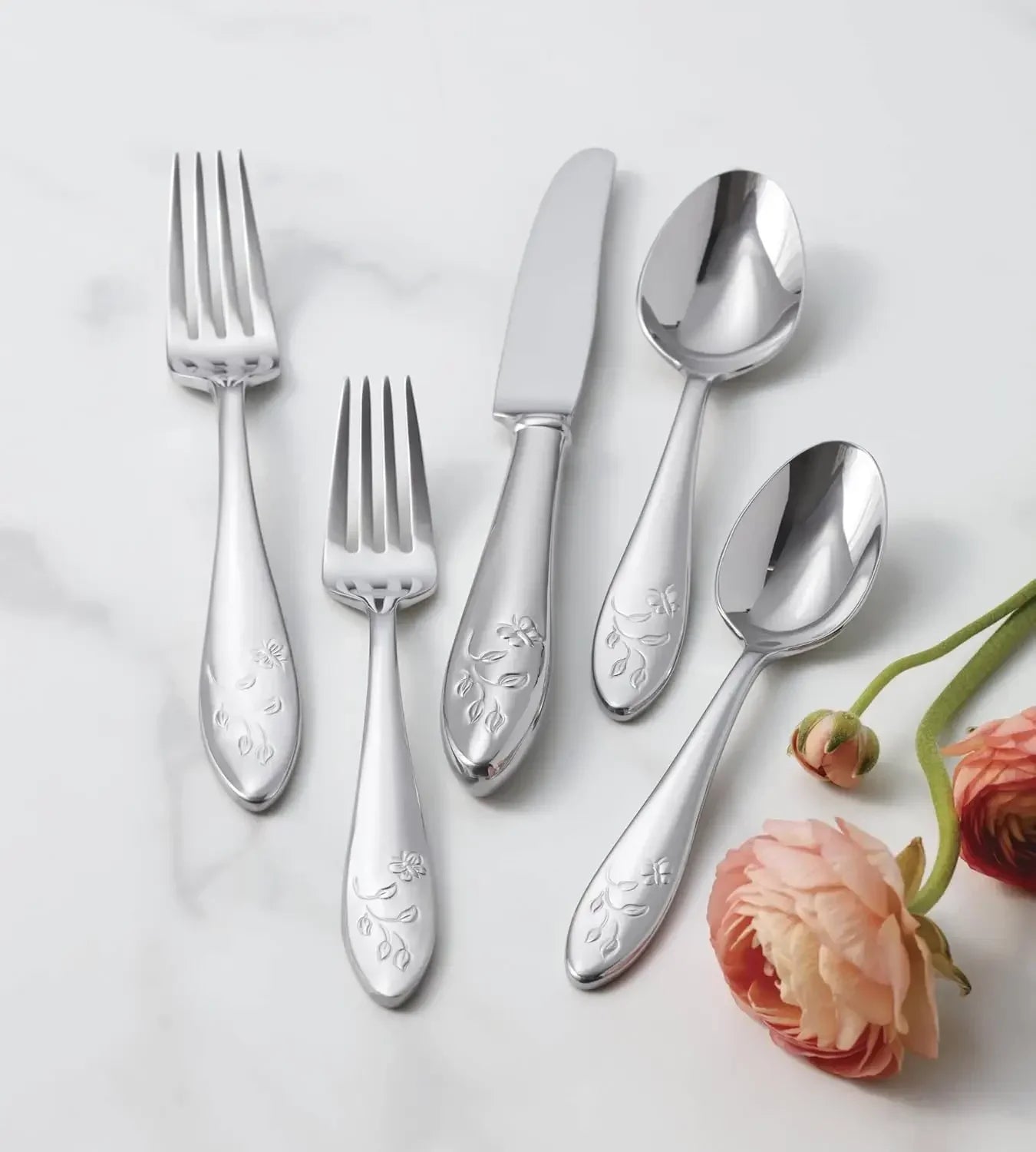 Butterfly Meadow 65 Piece Flatware Set 18 10 Stainless Steel