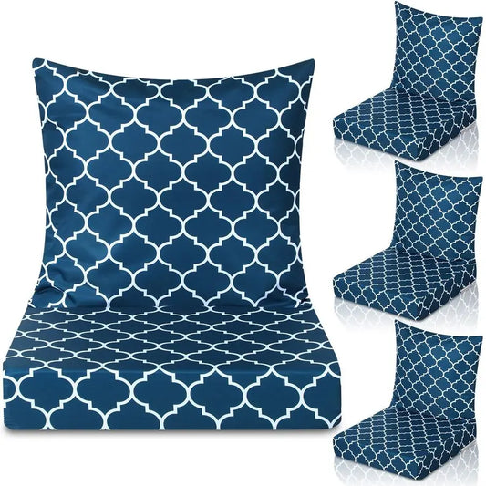 XMSJ 8 Piece Outdoor Chair Cushions Set Waterproof Patio