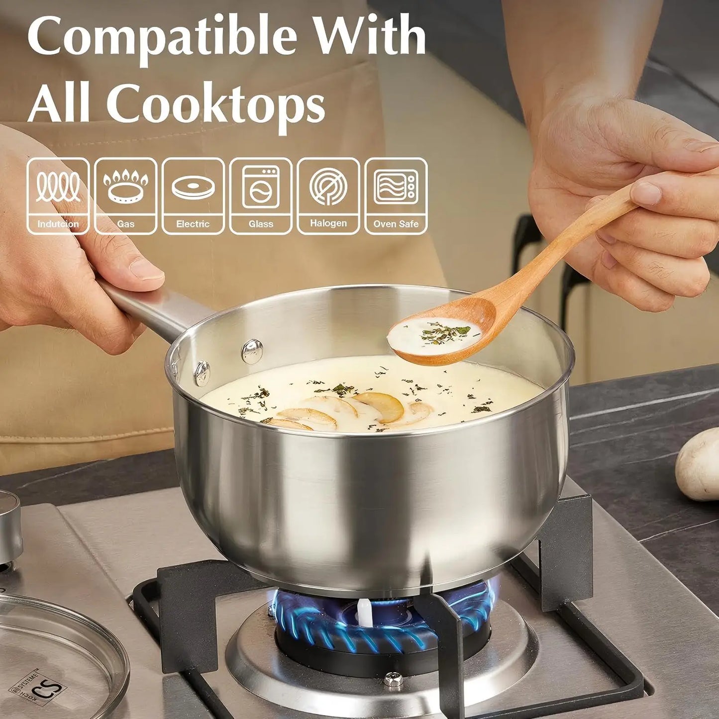 KOCH SYSTEME CS Stainless Steel Cookware Set for Professionals