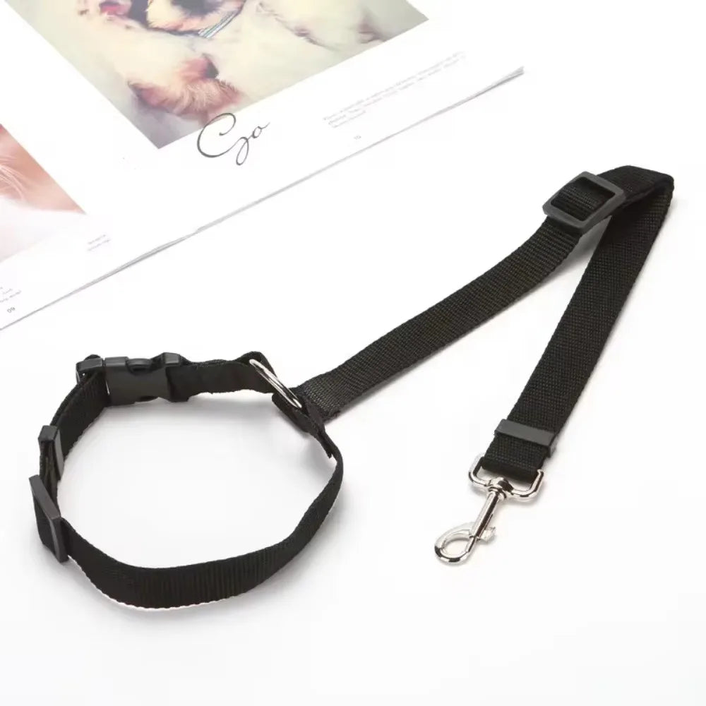 Pet Car Seat Belt and Leash Nylon Adjustable Harness