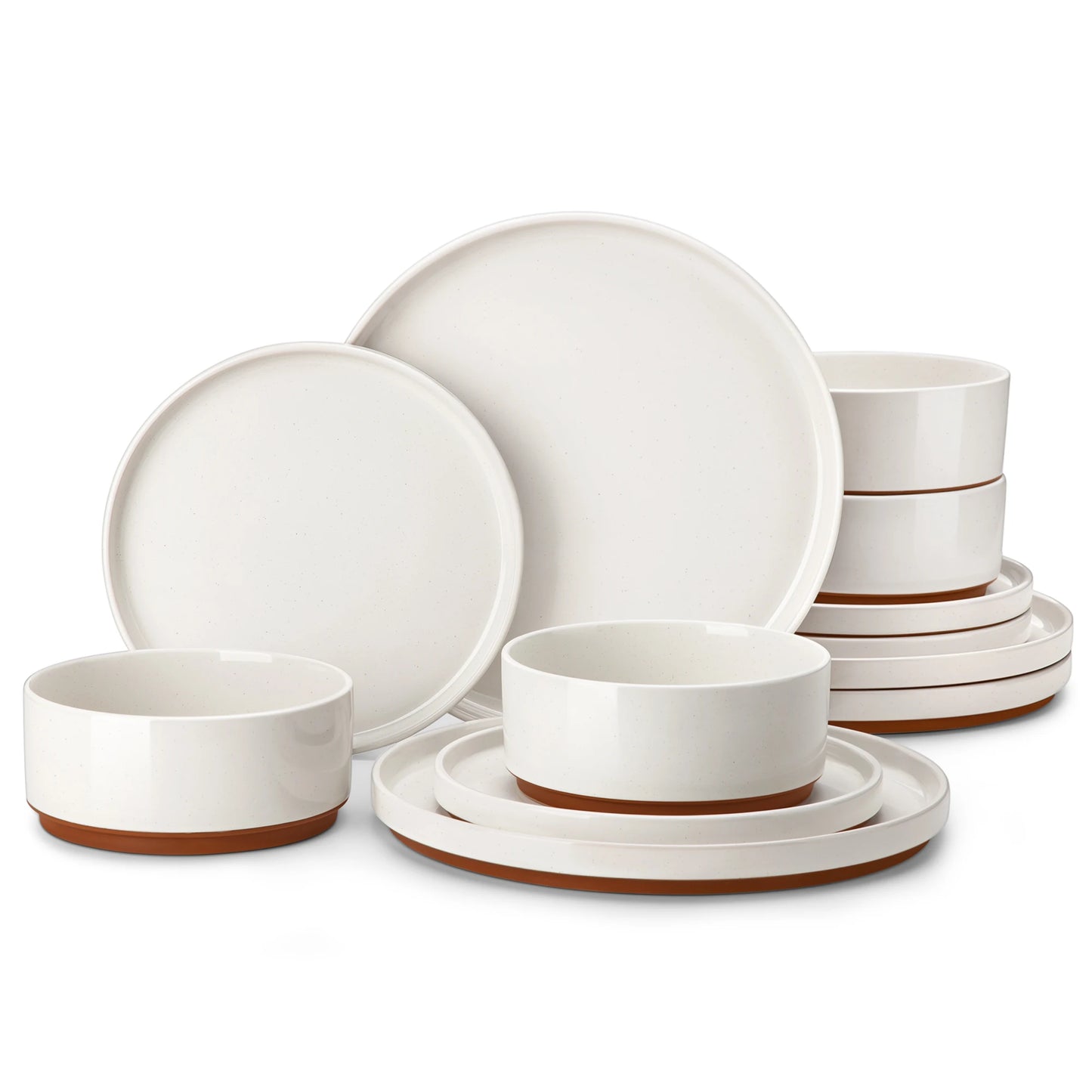 MALACASA Leah Porcelain Dinnerware Set For Everyday Dining