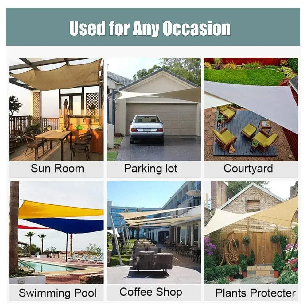 Waterproof Shade Sail Canopy For Outdoor Patio And Garden