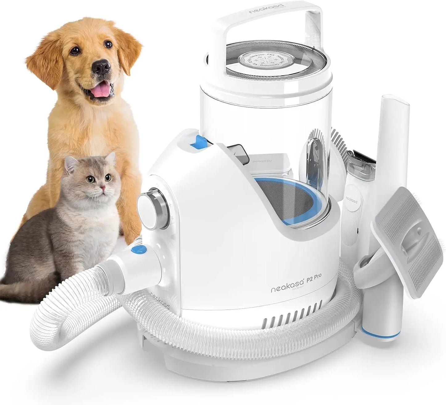 P2 Pro Dog Grooming Kit With Vacuum Suction 5 Tools